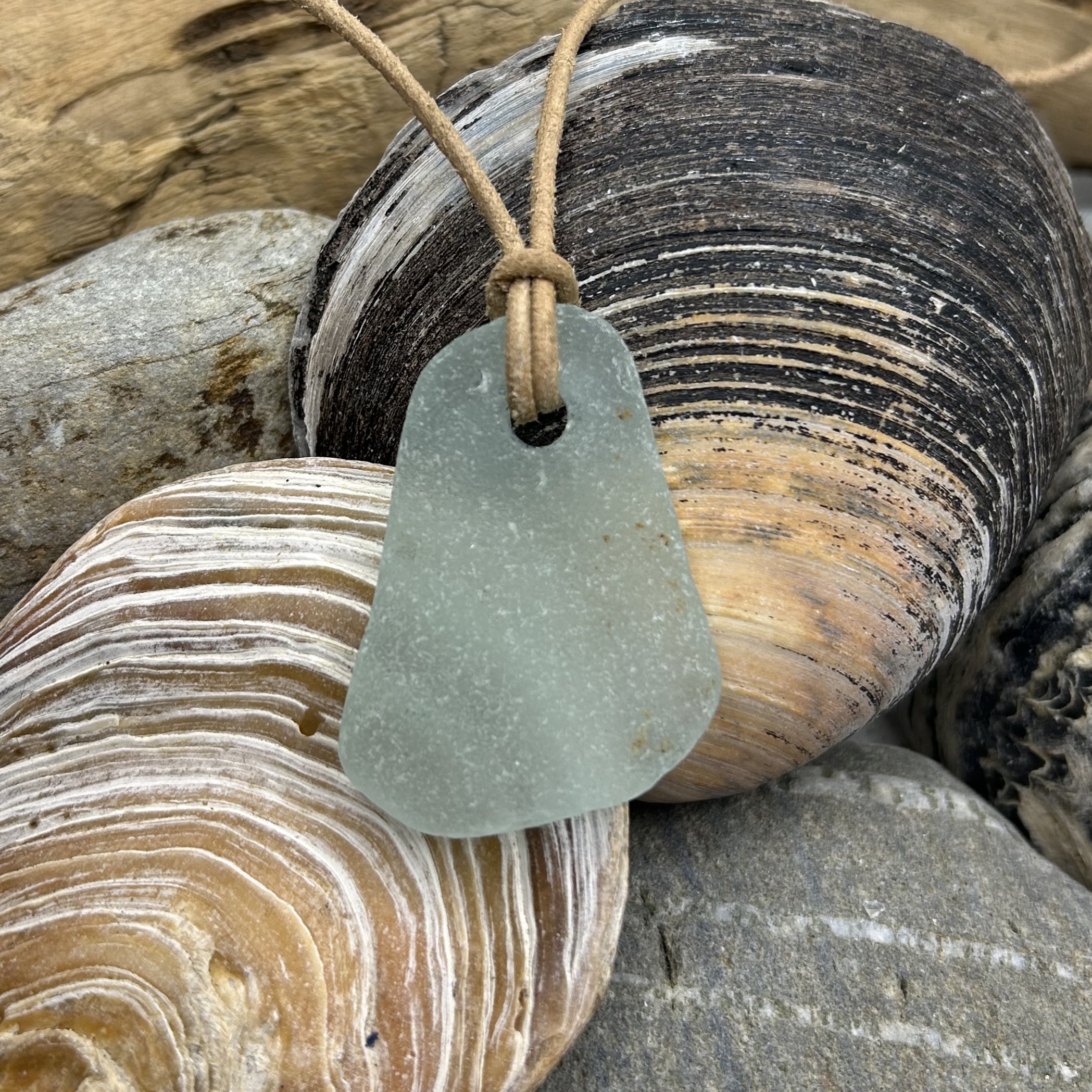 Frosted Sea Glass Pendant