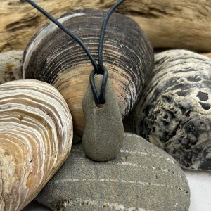 Light Grey/Brown Plain Drop Pendant