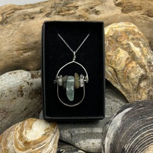 Sterling Silver and Sea Glass Pendant