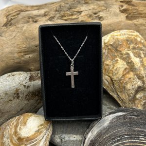 Small Solid Silver Vintage Cross Pendant