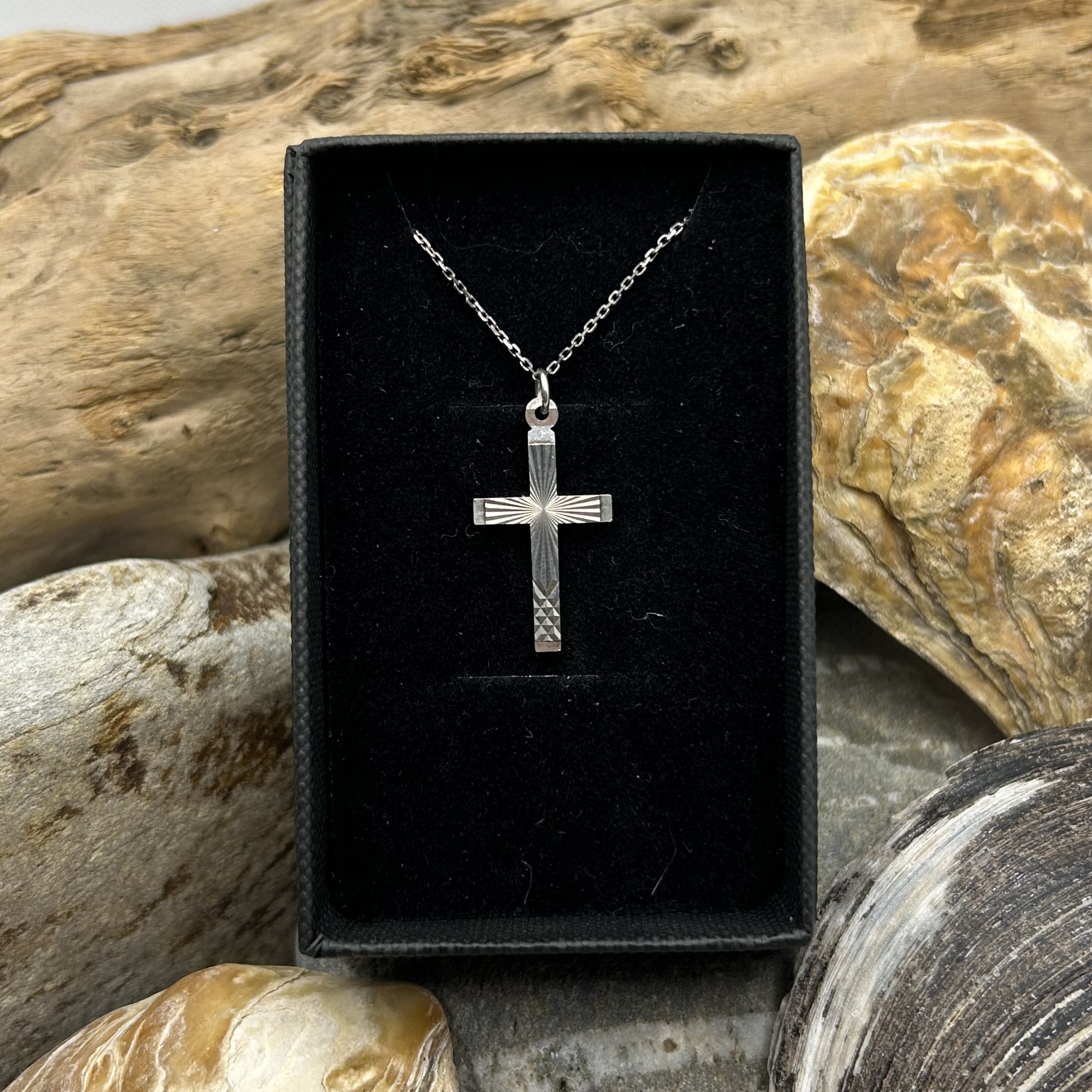 Solid Silver Vintage Cross Pendant