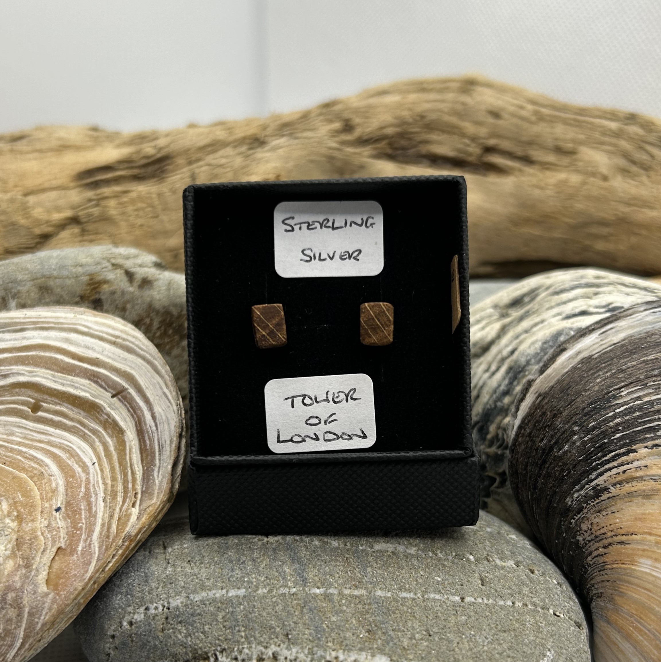 Tower Of London Oak Sterling Silver Earrings