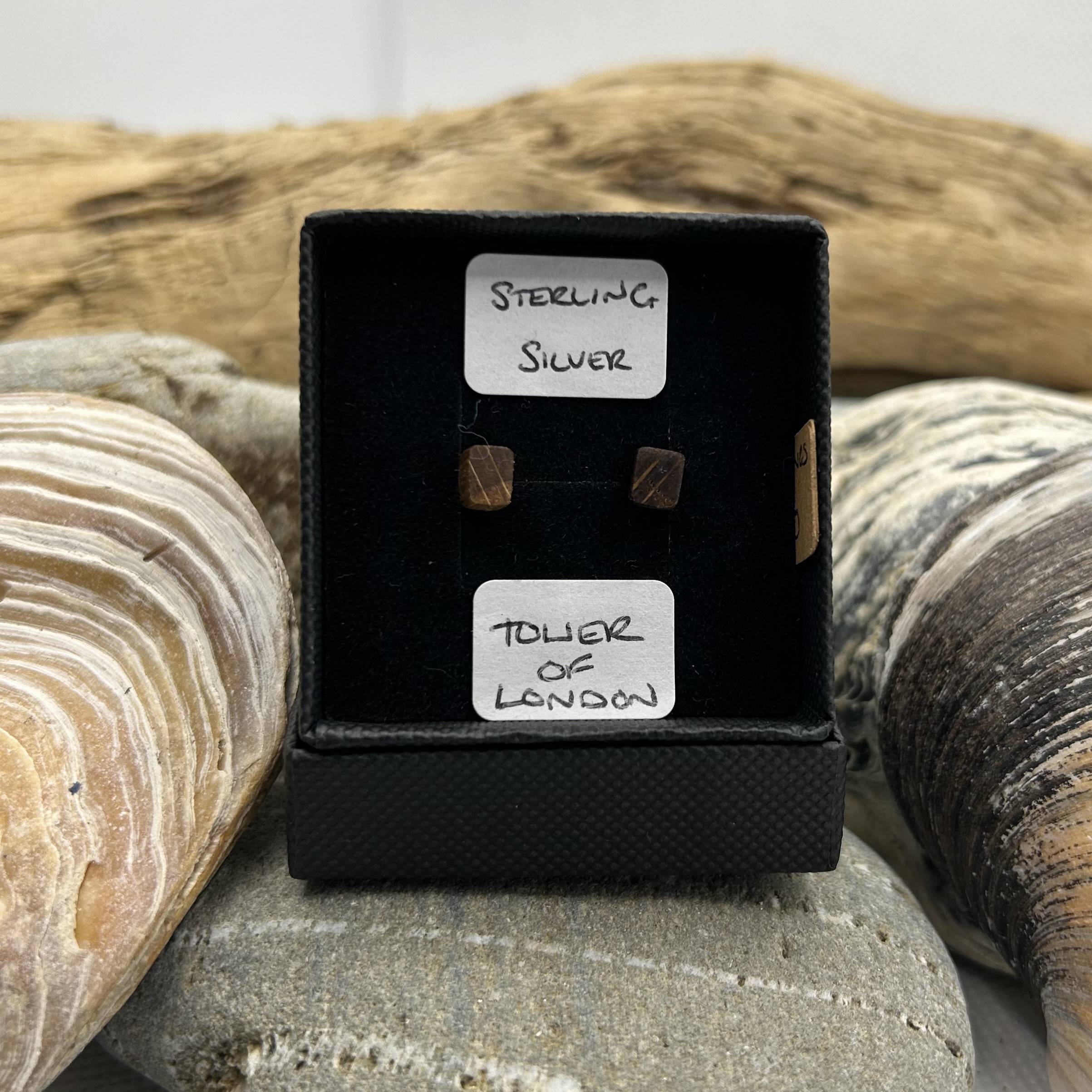 Tower Of London Oak Sterling Silver Earrings