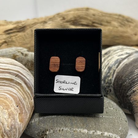 Rosewood Sterling Silver Earrings