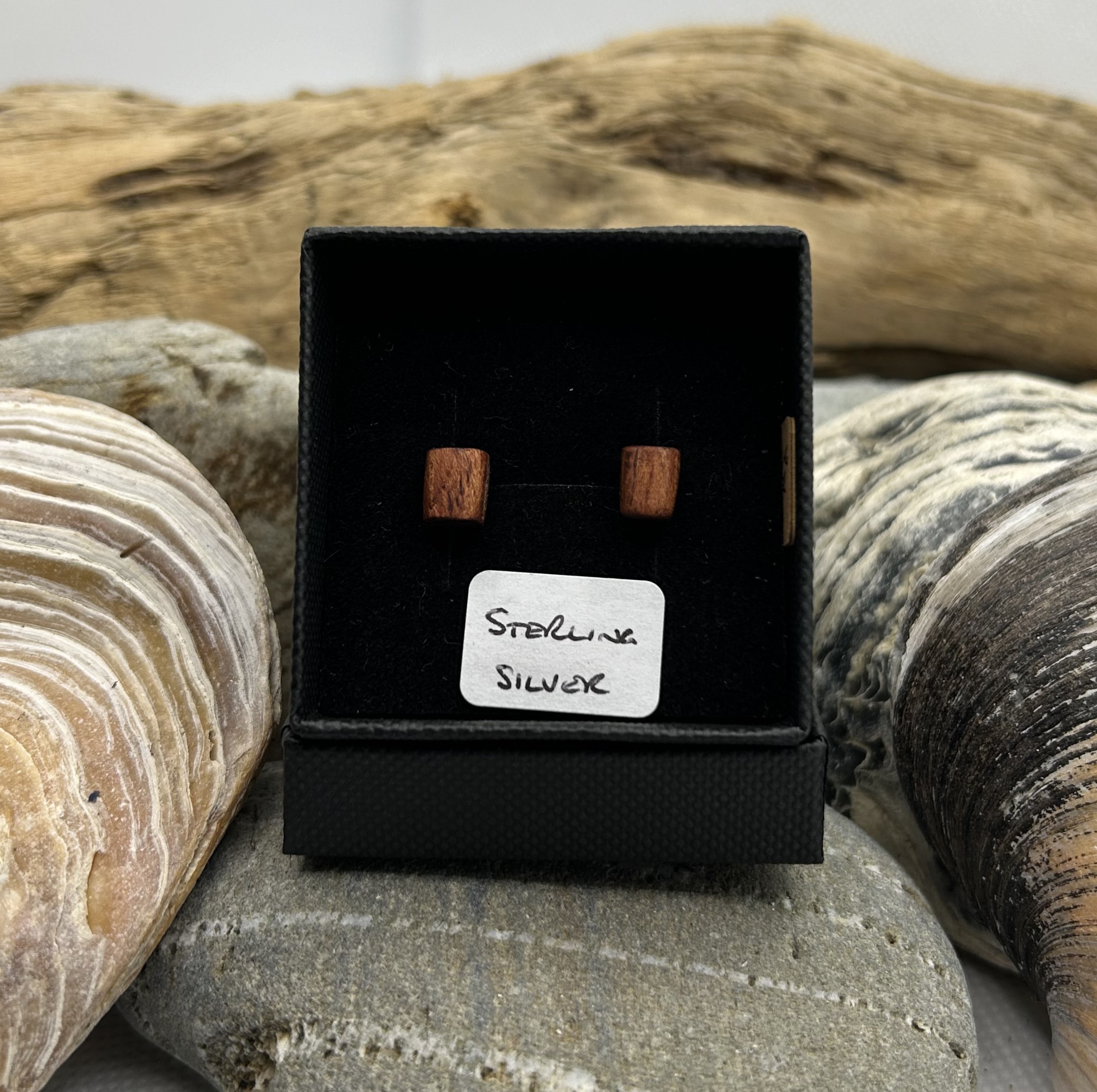 Rosewood Sterling Silver Earrings