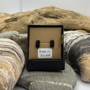 Bog Oak Wood Sterling Silver Earrings