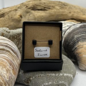 Bog Oak Wood Sterling Silver Earrings