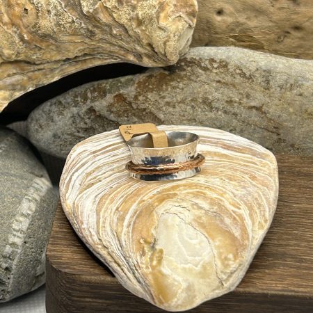 Sterling Silver and Copper Spinner Rings